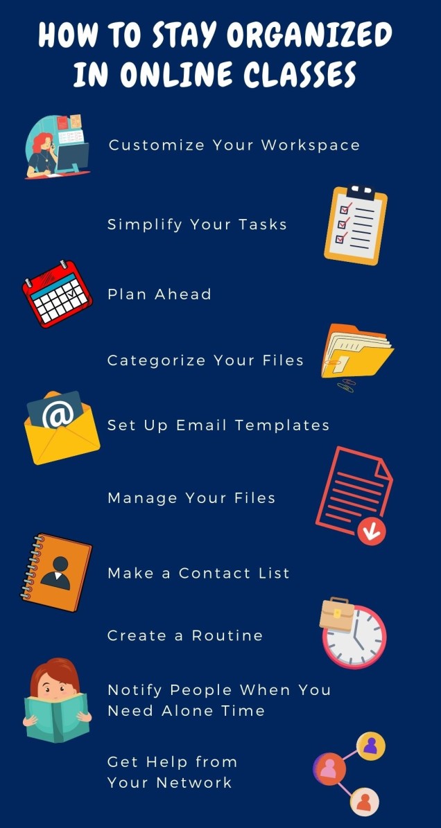 Tips on How to Stay Organized in Online Classes