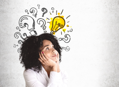 Frequently Asked Questions about triOS College girl thinking about questions